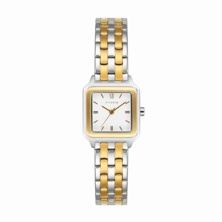 Voyager Alabaster Watch - Silver & Gold | Pilgrim