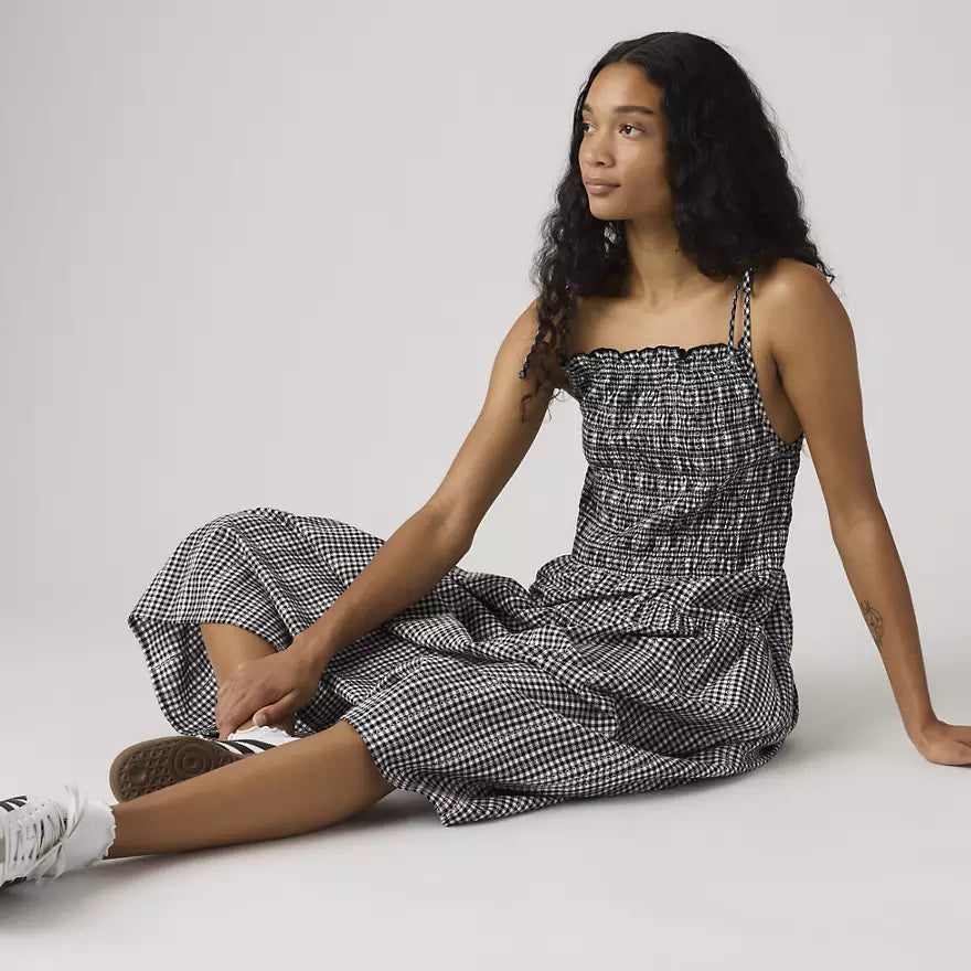 Black Gingham Check Monaco Midi Sundress | Levi's