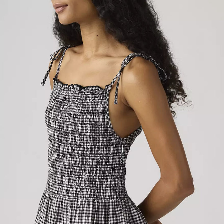 Black Gingham Check Monaco Midi Sundress | Levi's