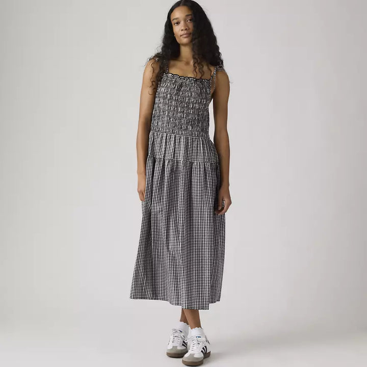 Black Gingham Check Monaco Midi Sundress | Levi's