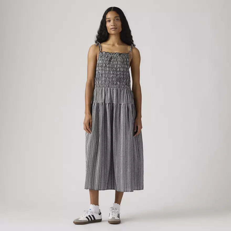 Black Gingham Check Monaco Midi Sundress | Levi's