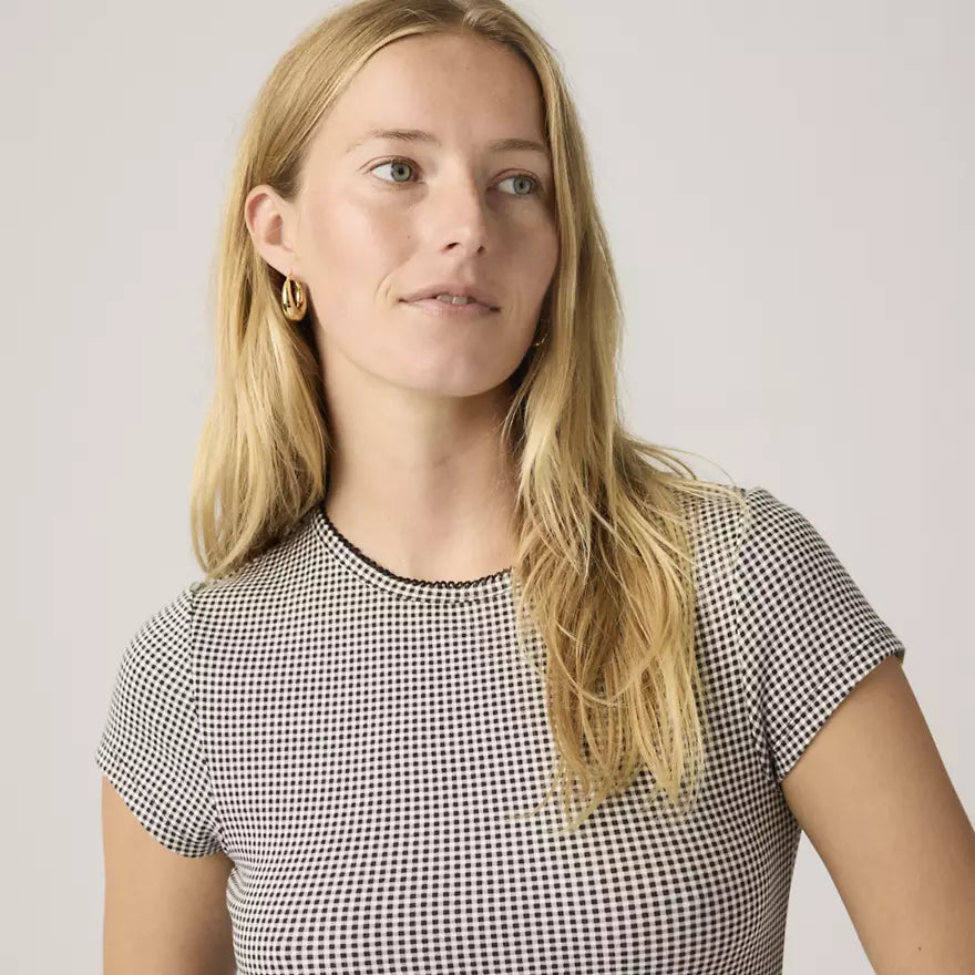Dry Goods Black Gingham Check Tee | Levi's