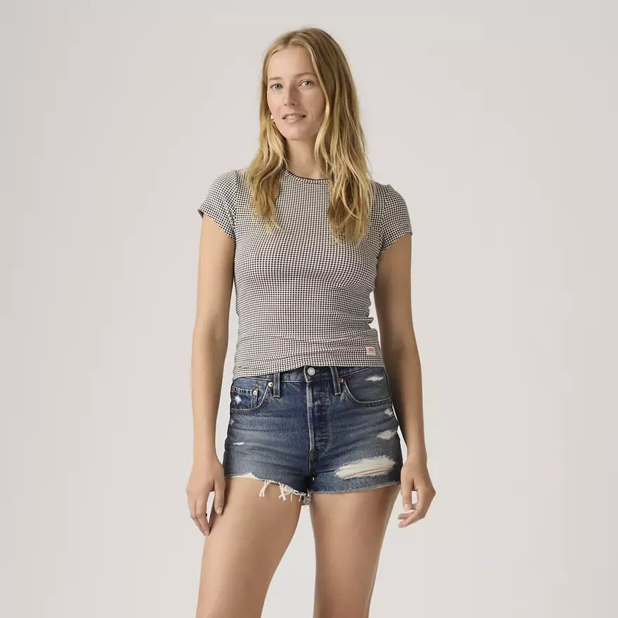 Dry Goods Black Gingham Check Tee | Levi's