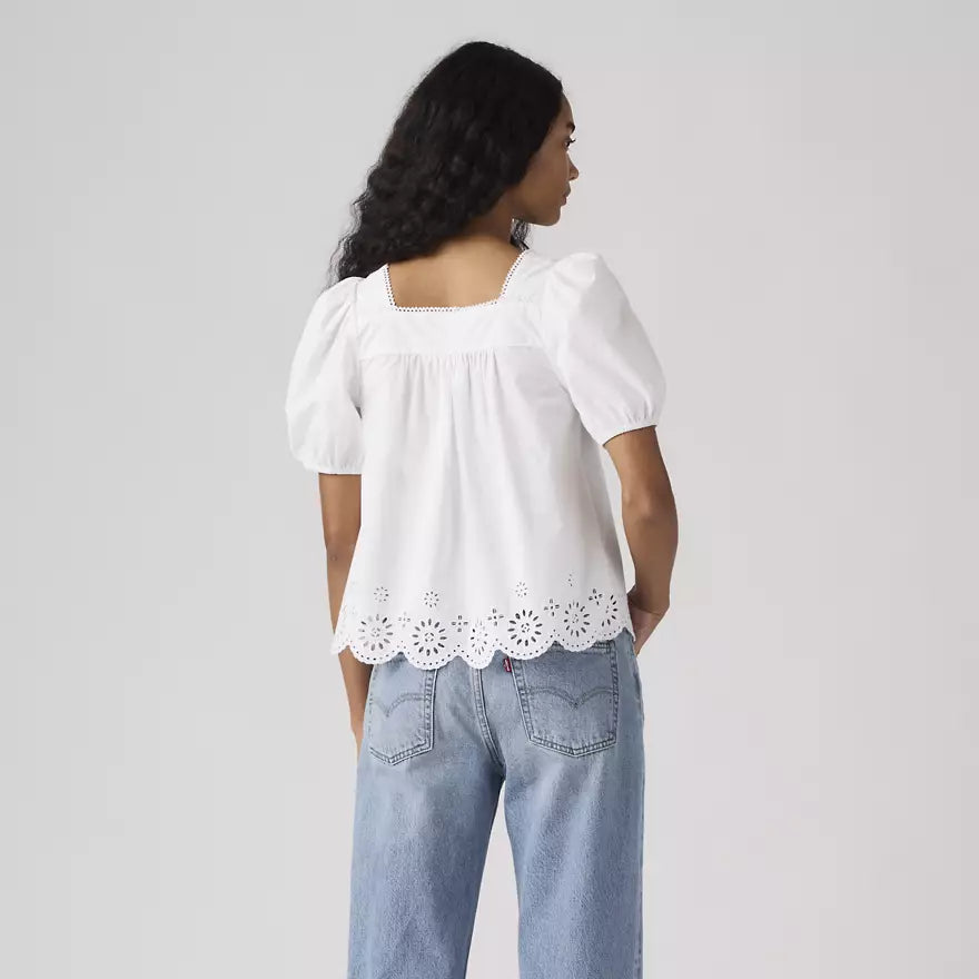 Darling Short Sleeve Cutwork Blouse | Levi's