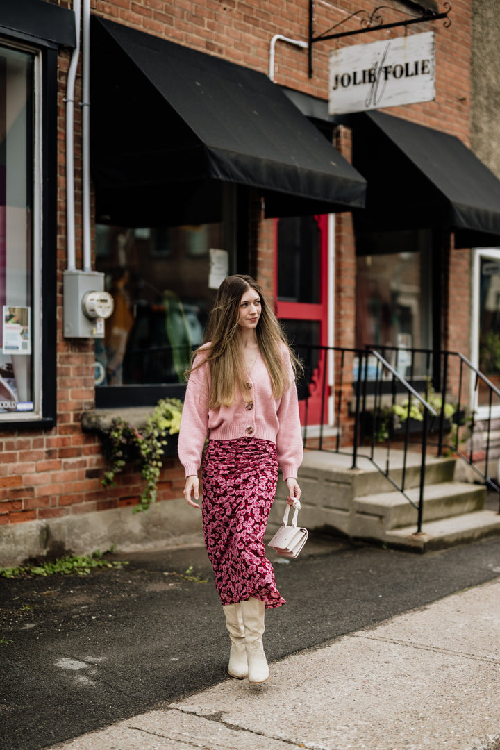 Rose Relaxed Knit Cardigan | Minkpink