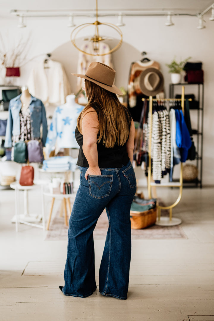 Asymmetric Tailored Vest | Apricot