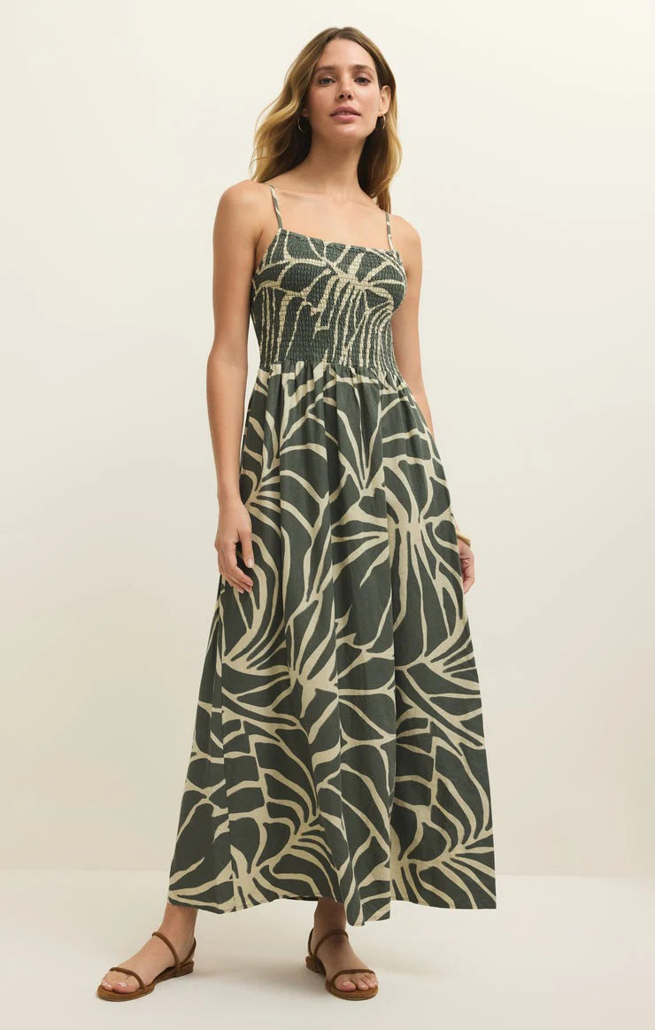 Bayside Tova Palm Midi Dress | Z Supply