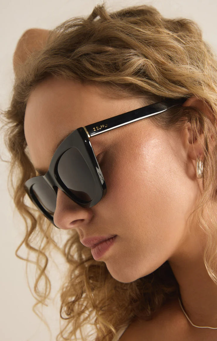 Undercover Polarized Sunglasses - Gloss Black | Z Supply