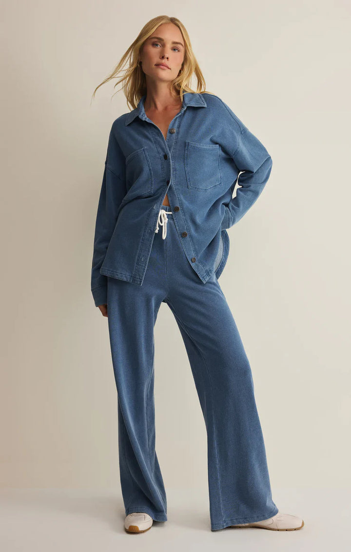 BESTSELLER All Day Knit Denim Jacket - Calypso Blue Indigo | Z Supply