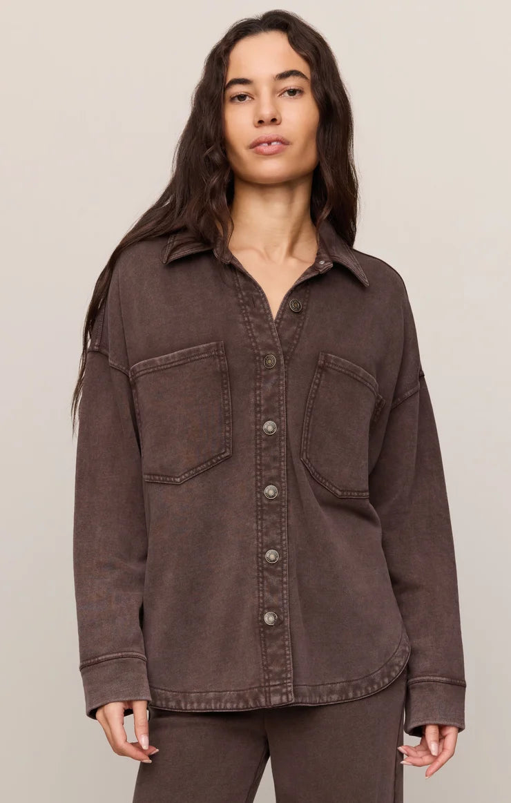 BESTSELLING All Day Knit Jacket in Dark Chocolate | Z Supply