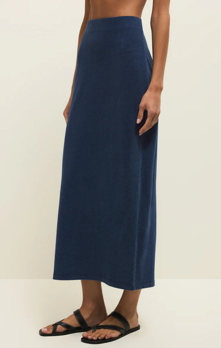 Gail Jersey Denim Midi Skirt | Z Supply