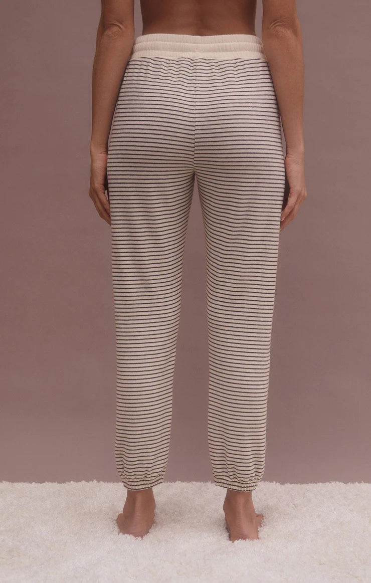 Lounge Stripe Jogger - Natural | Z Supply - Clearance