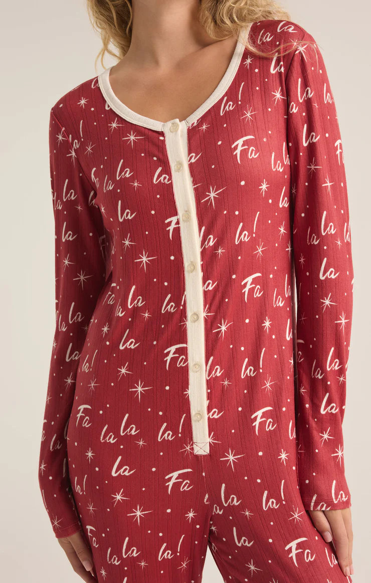 Fa La La Silky PJ Onesie | Z Supply