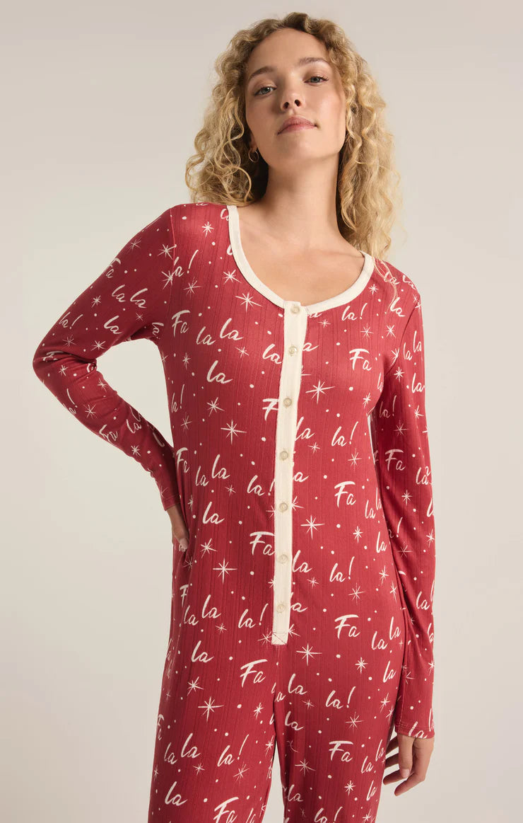 Fa La La Silky PJ Onesie | Z Supply