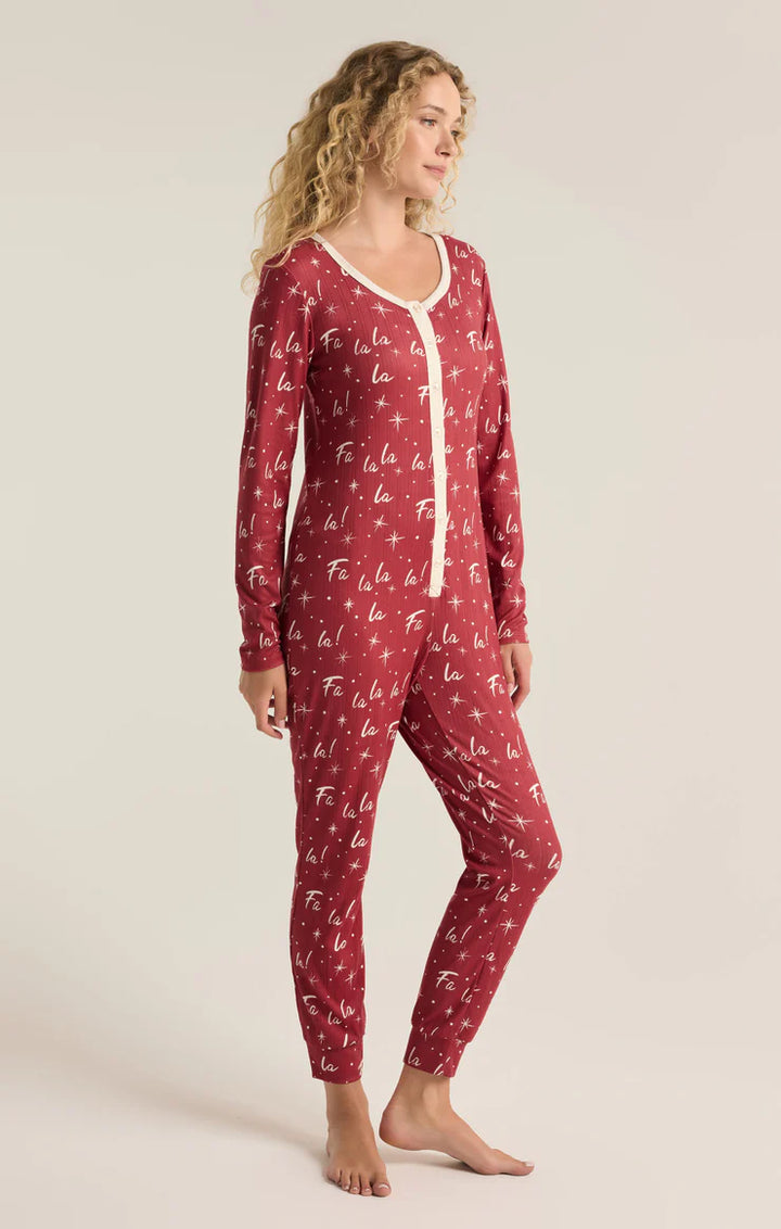 Fa La La Silky PJ Onesie | Z Supply