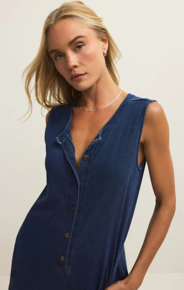 Fiona Jersey Denim Jumpsuit | Z Supply