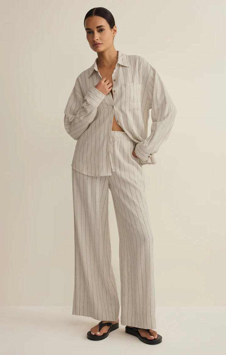Henri Striped Wide Leg Linen Pant | Z Supply