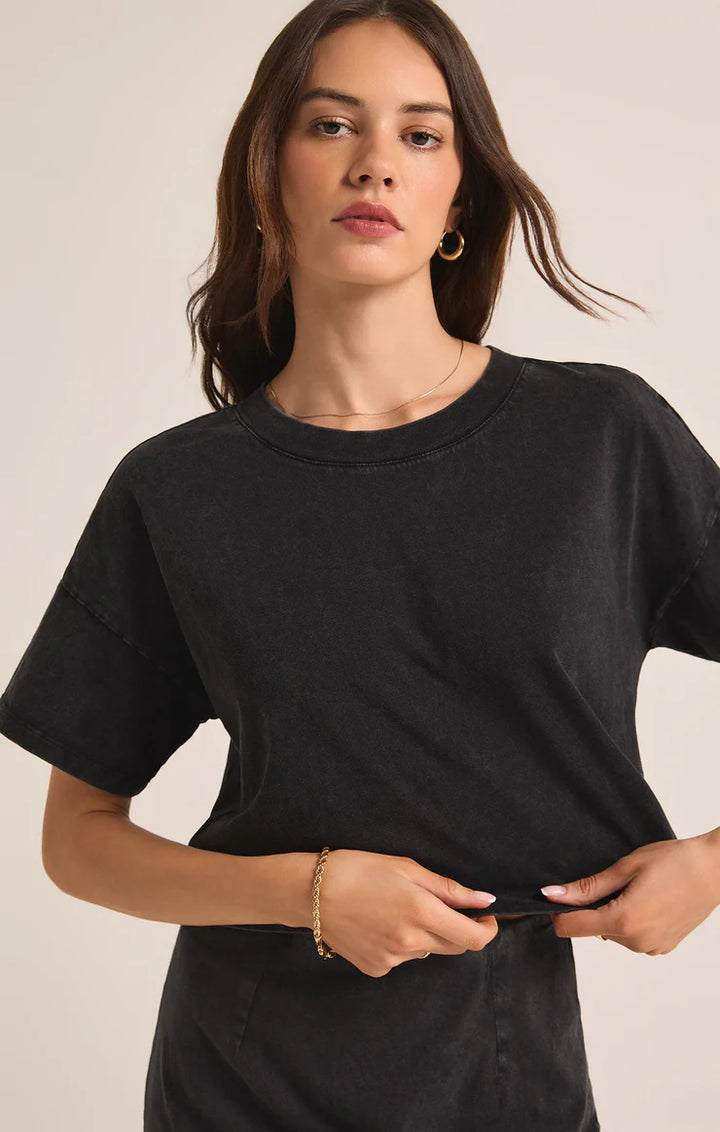 Sway Crop Tee - Black | Z Supply