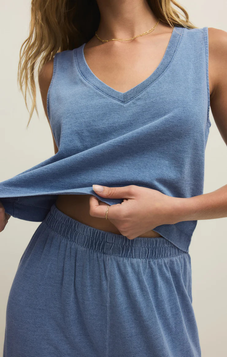 Sloane V-Neck Denim Tank | Z Supply