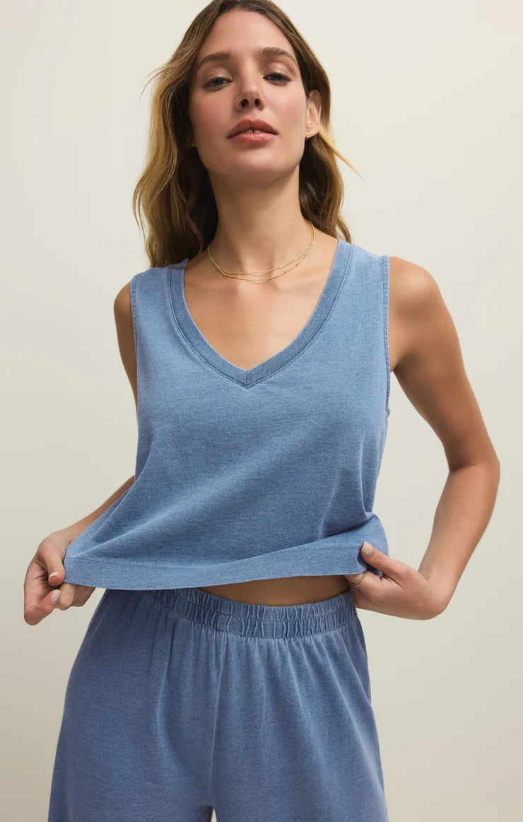 Sloane V-Neck Denim Tank | Z Supply