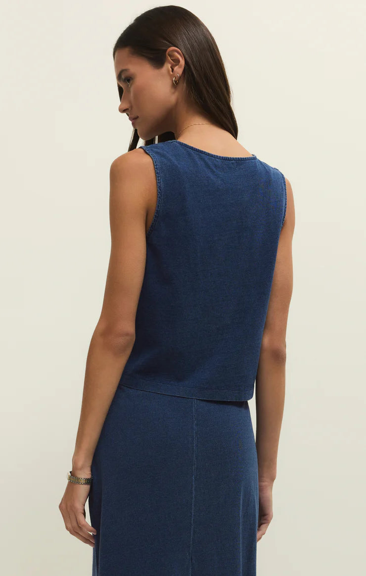 Noelle Jersey Denim Tank | Z Supply