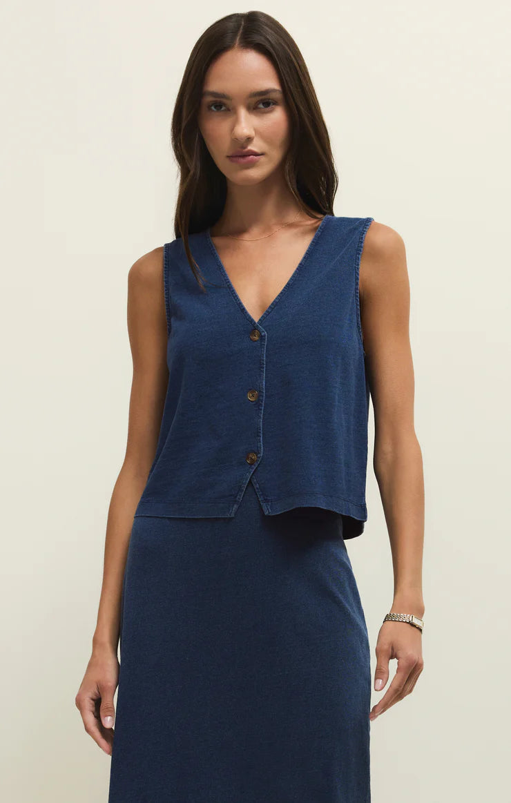 Noelle Jersey Denim Tank | Z Supply