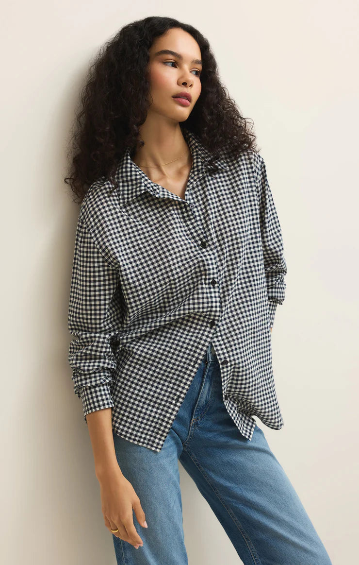 Seaport Gingham Button Up Top | Z Supply