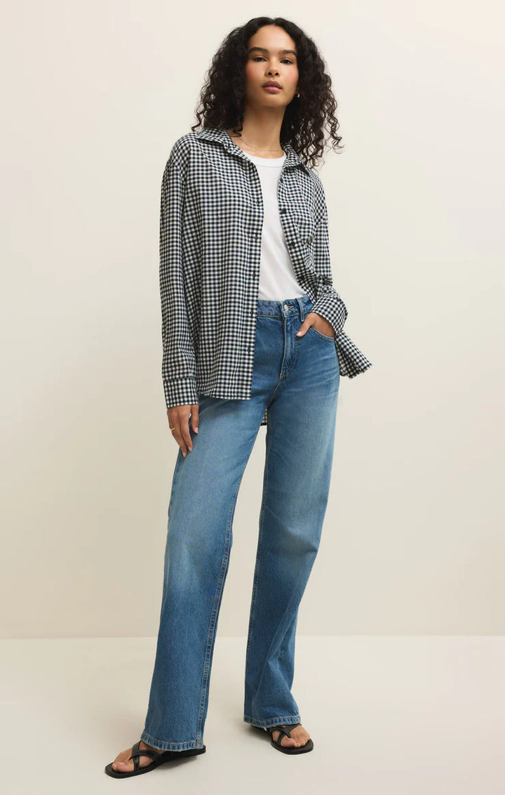 Seaport Gingham Button Up Top | Z Supply