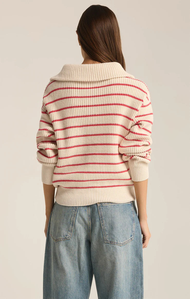 Villa Half Zip Stripe Sweater | Z Supply