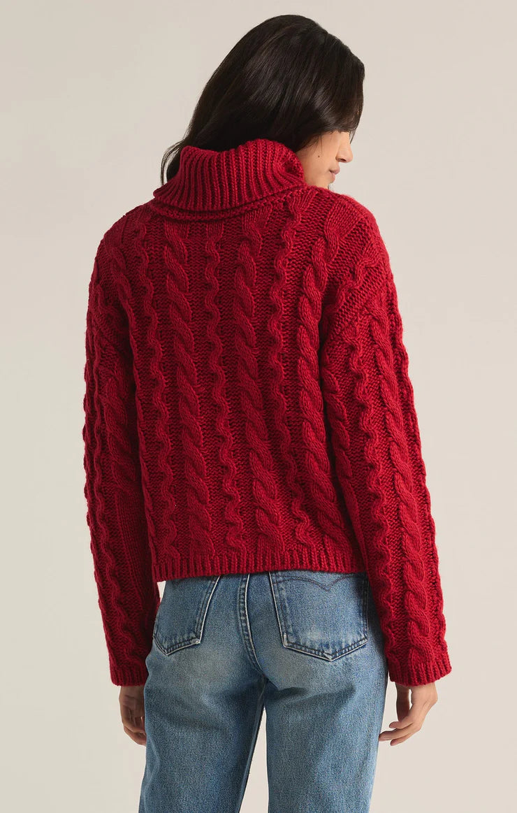 Tied to You Cable Knit Turtleneck Sweater | Z Supply