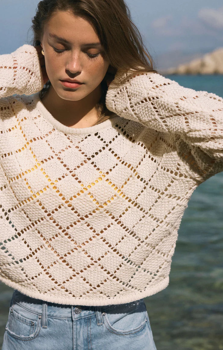 Pre-Sale Hullen Diamond Crochet Sweater | Z Supply