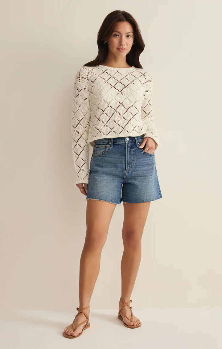 Pre-Sale Hullen Diamond Crochet Sweater | Z Supply