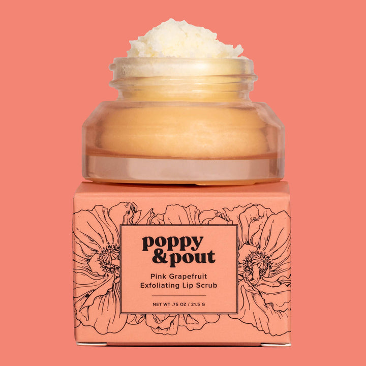 Pink Grapefruit Lip Scrub | Poppy & Pout