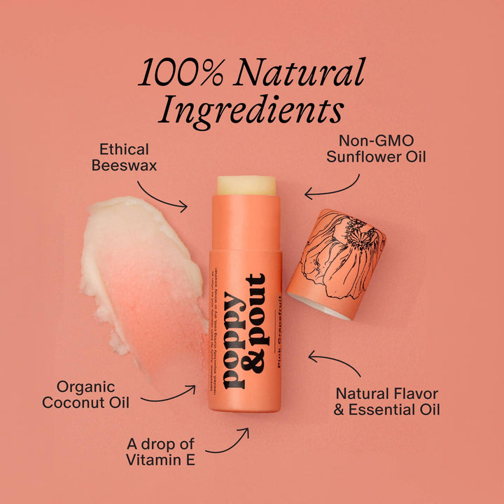 Pink Grapefruit Lip Balm | Poppy & Pout