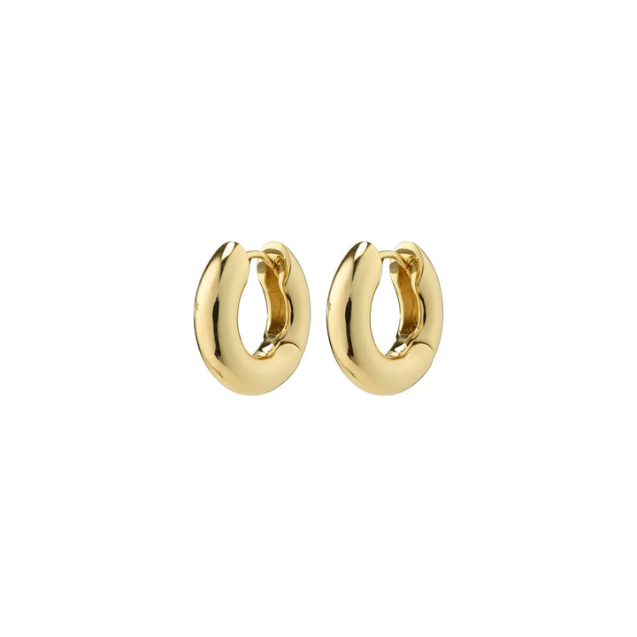 Aica Recycled Huggie Hoop Earrings - Gold | Pilgrim