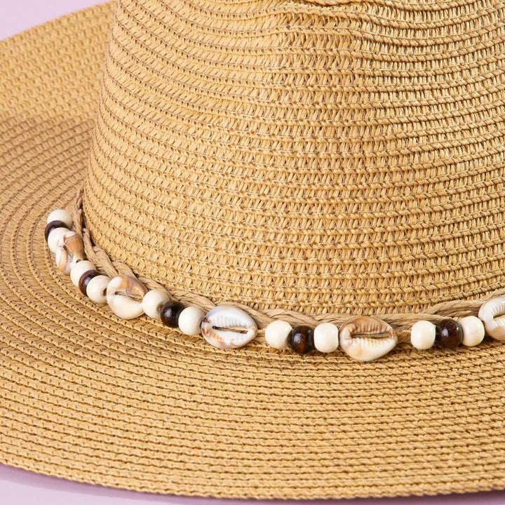 Beaded Cowrie Shell Straw Hat | Anarchy Street