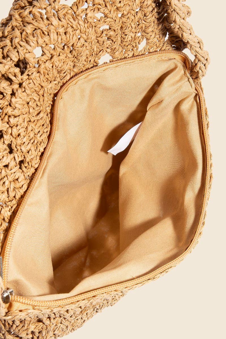Intricate Straw Braided Envelope Hand Bag | Anarchy Street