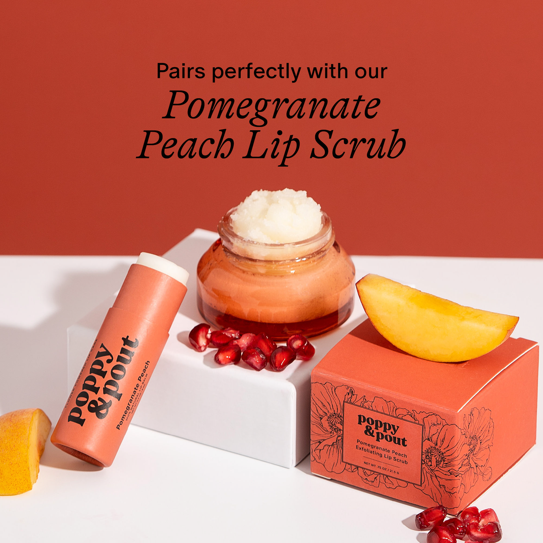 Pomegranate Peach Lip Balm | Poppy & Pout