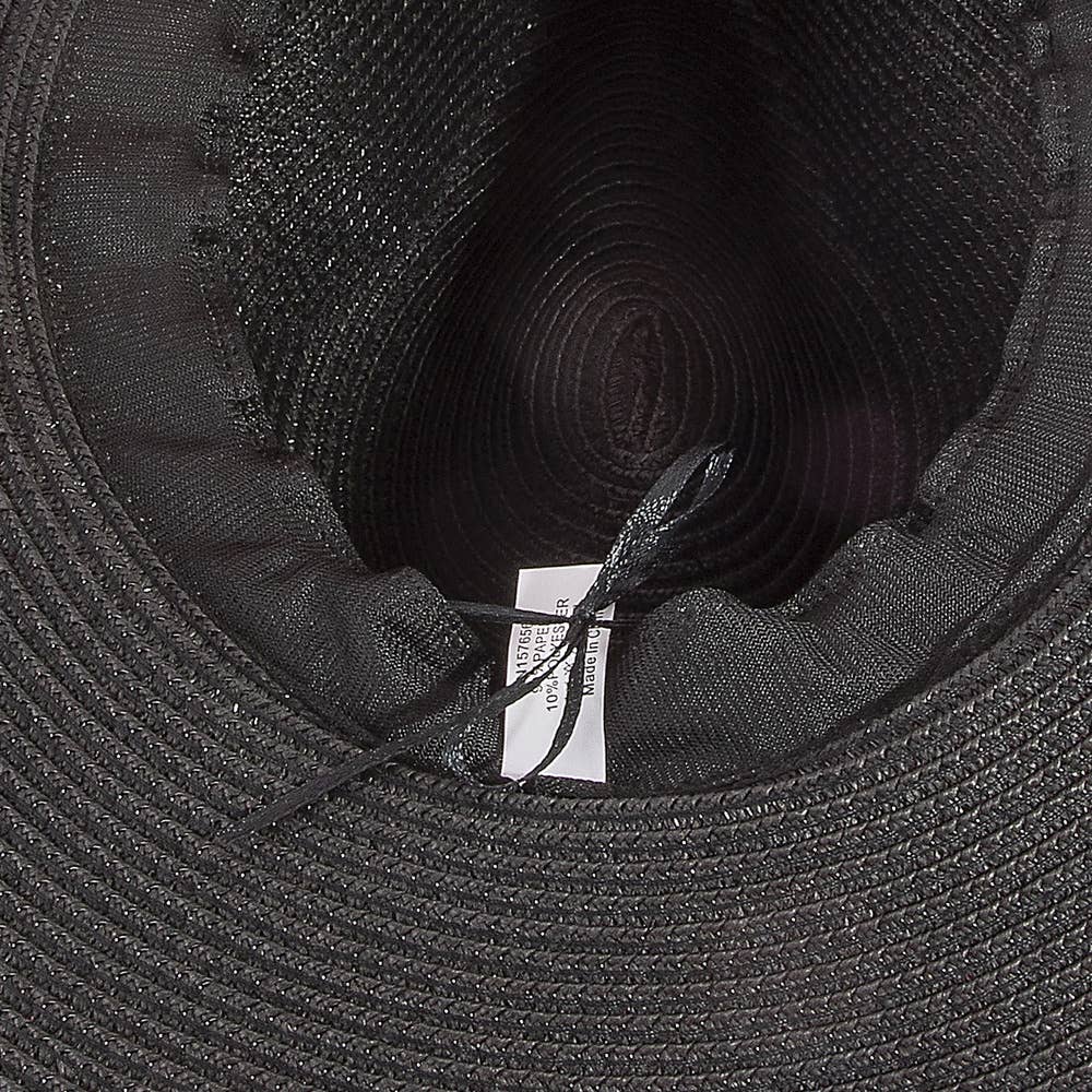 Paper Straw Fedora With Leather Studded Band | Anarchy Street