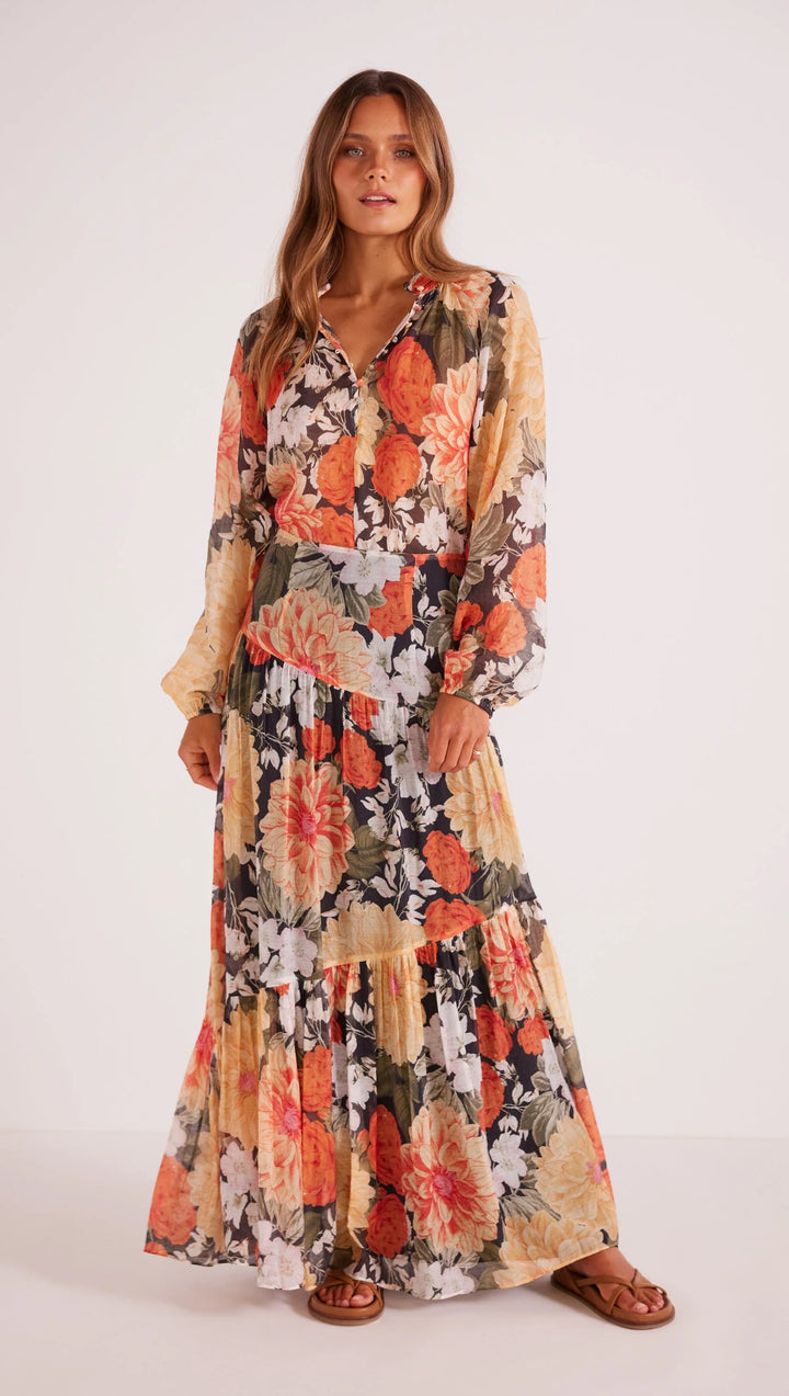Clementine Maxi Skirt - Floral | Minkpink - Clearance