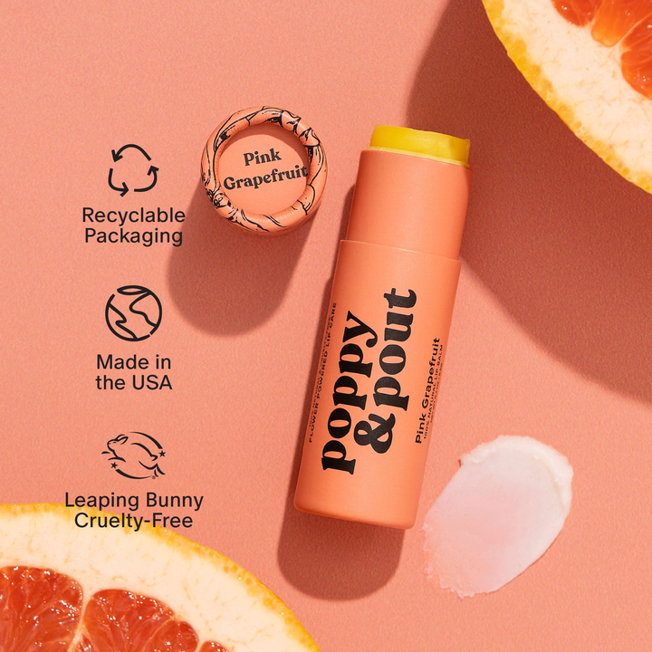 Pink Grapefruit Lip Balm | Poppy & Pout