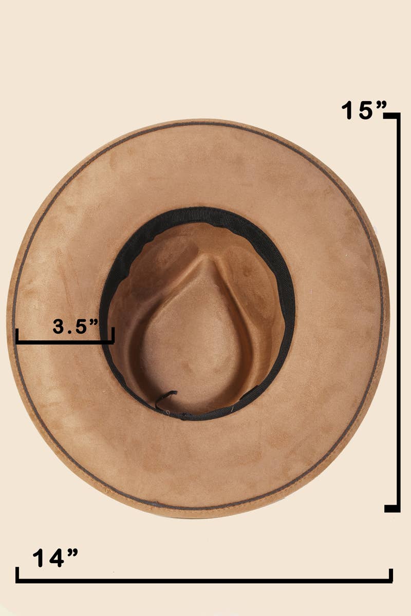 Embroidered Flower Strap Fedora Hat | Anarchy Street