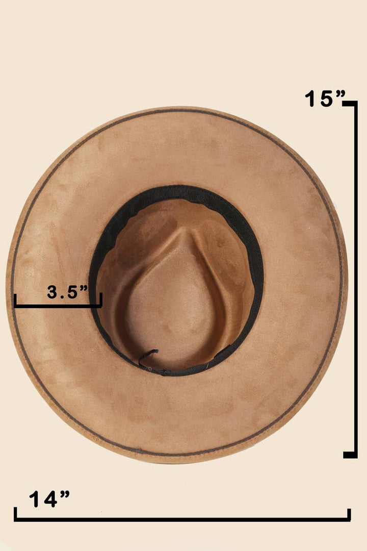 Embroidered Flower Strap Fedora Hat | Anarchy Street