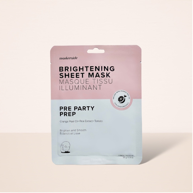 Pre Party Prep Brightening Sheet Mask | MaskerAide