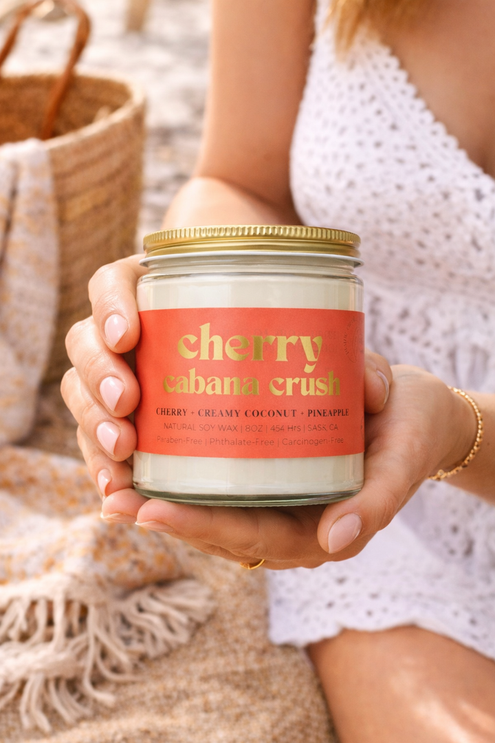 Cherry Cabana Crush Soy Candle | Prairie Creek Candles