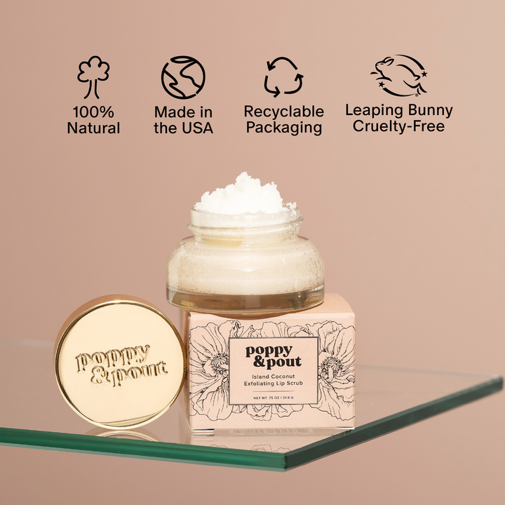 Island Coconut Lip Scrub | Poppy & Pout