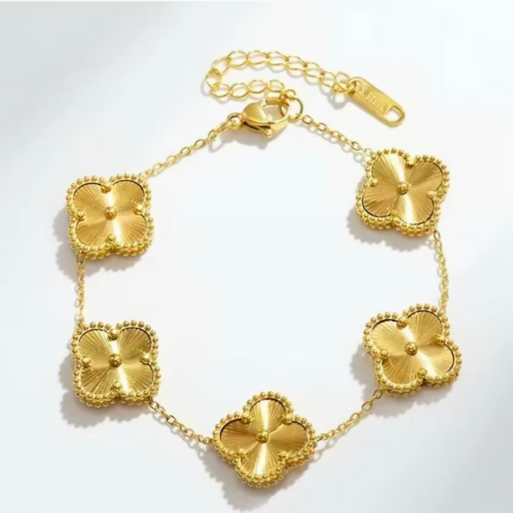 Clover Station Gold Bracelet | Alysha James Jewelry
