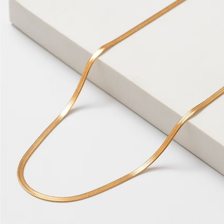 Snake Chain Gold Necklace | Alysha James Jewelry
