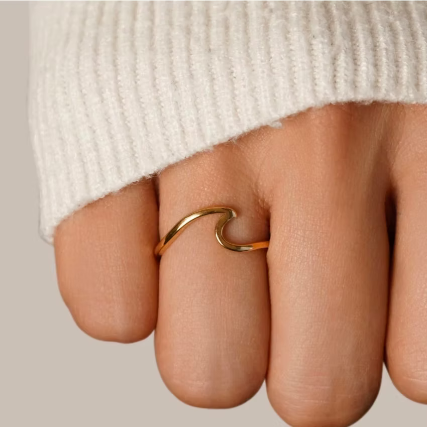 Wave Gold Ring | Alysha James Jewelry