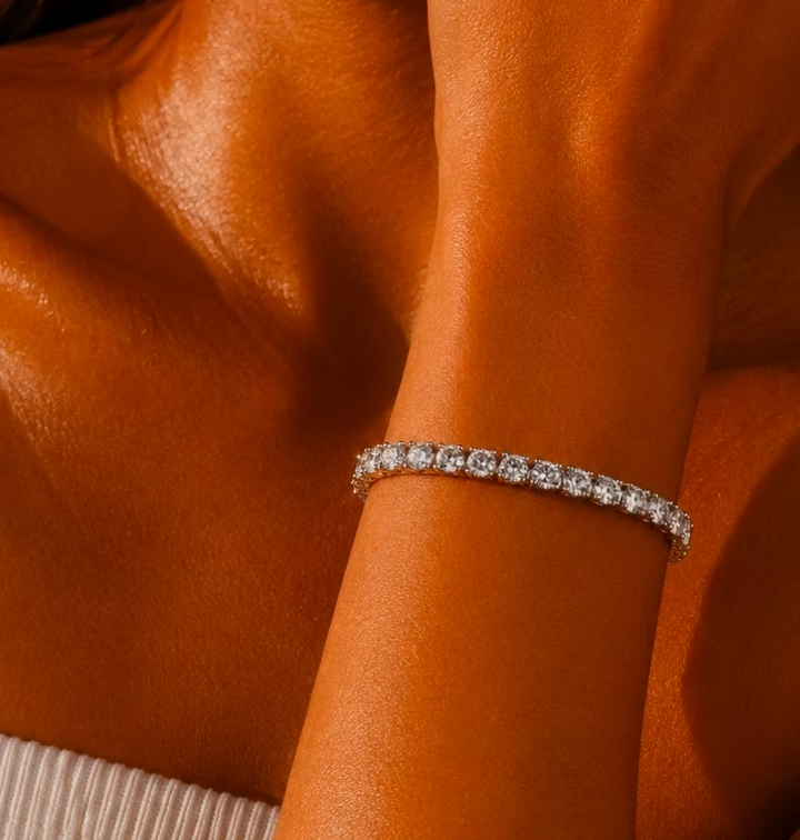Cubic Zirconia Silver Tennis Bracelet | Alysha James Jewelry
